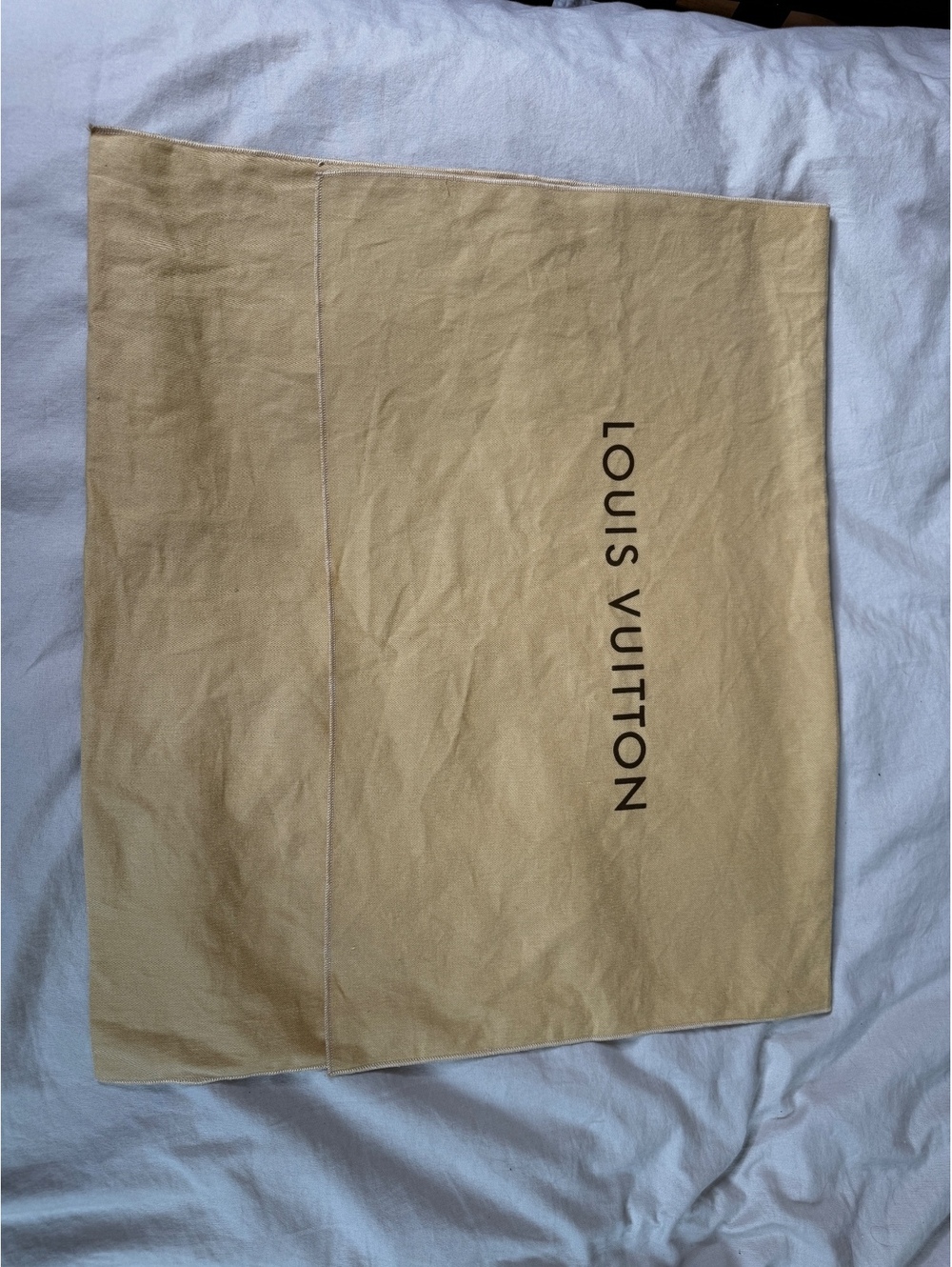 Louis Vuitton Dust Bag cotton yellow 24x21